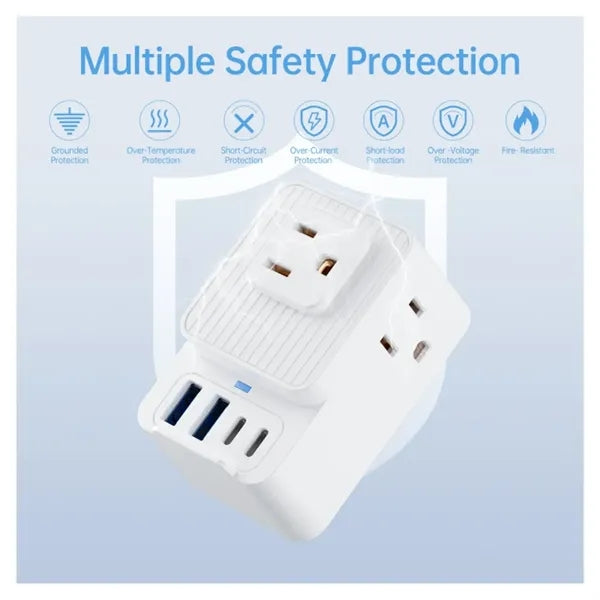 7 in 1 Multi-Plug Outlet Extender
