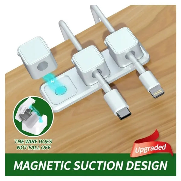 6 Pcs Magnetic Cable Clips Cord Organizer