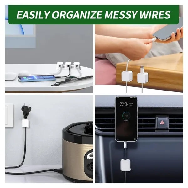 6 Pcs Magnetic Cable Clips Cord Organizer