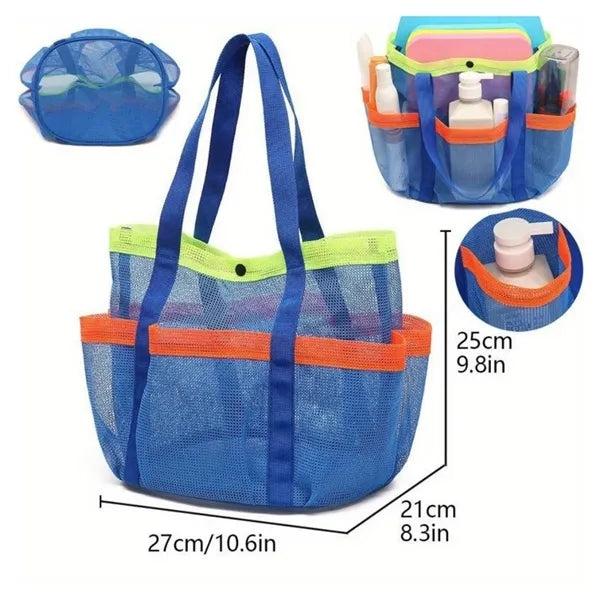 Beach Large Shower Mesh Tote Bag