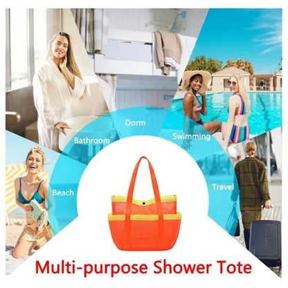 Beach Large Shower Mesh Tote Bag