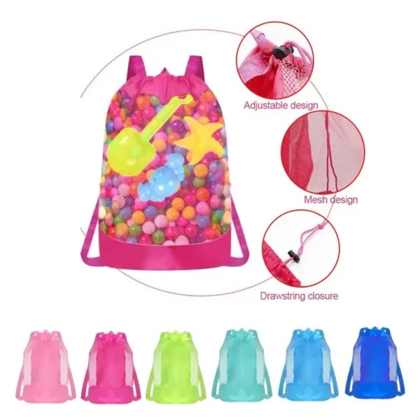 Drawstring Beach Backpack