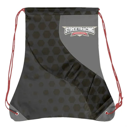 Sublimation Multi-Panel Swiggly Colorblock Polyester Drawstr