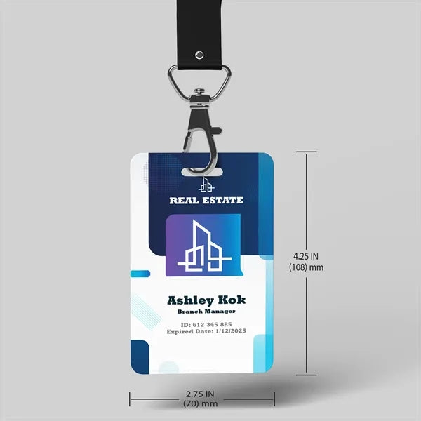 Full Color 4.25"H x 2.75"W PVC Card