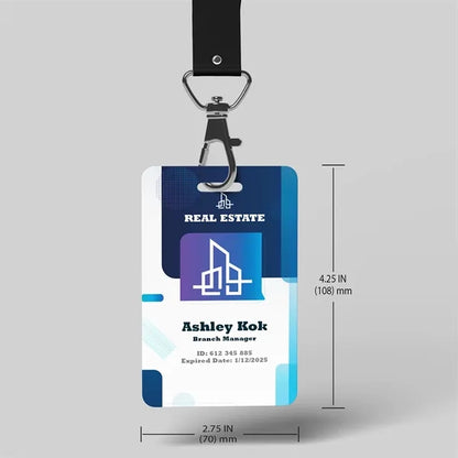Full Color 4.25"H x 2.75"W PVC Card