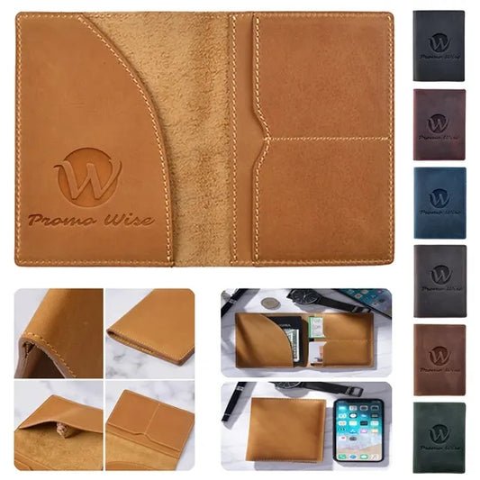 Multi-compartment Leather Universal Travel Passport Cover
