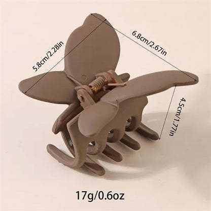 Butterfly Shaped Matte Hair Claw Clip