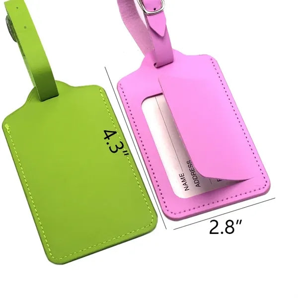 Faux Leather Travel Luggage Tag