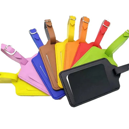 Faux Leather Travel Luggage Tag
