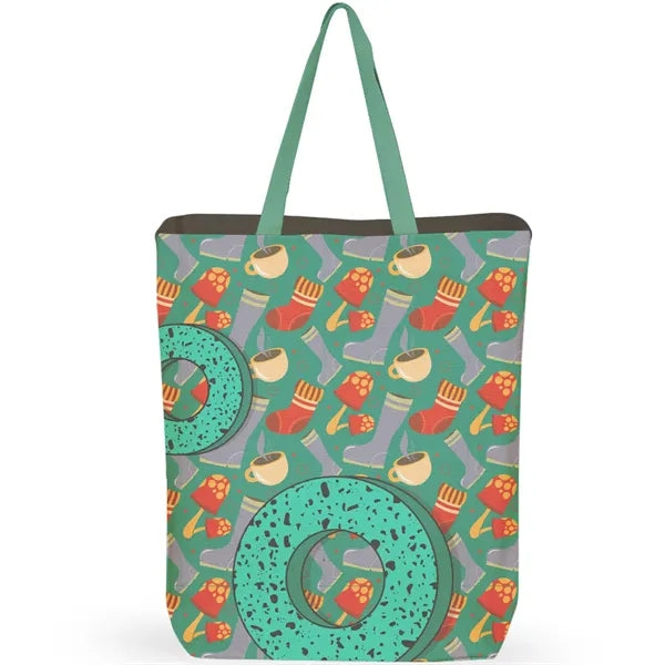 Sublimation 8 oz Poly Canvas Tote Bag -15"W x 18"H x