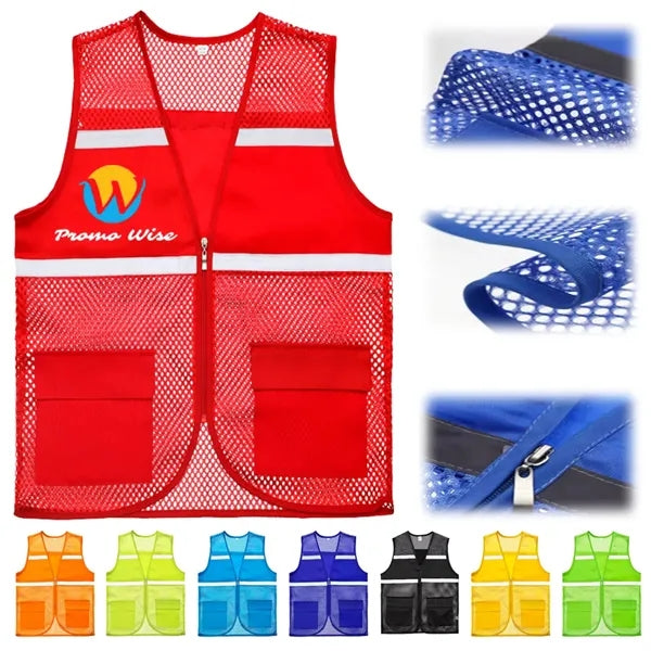 Breathable Lightweight High-Visible Reflective Safety Vest