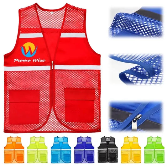 Breathable Lightweight High-Visible Reflective Safety Vest