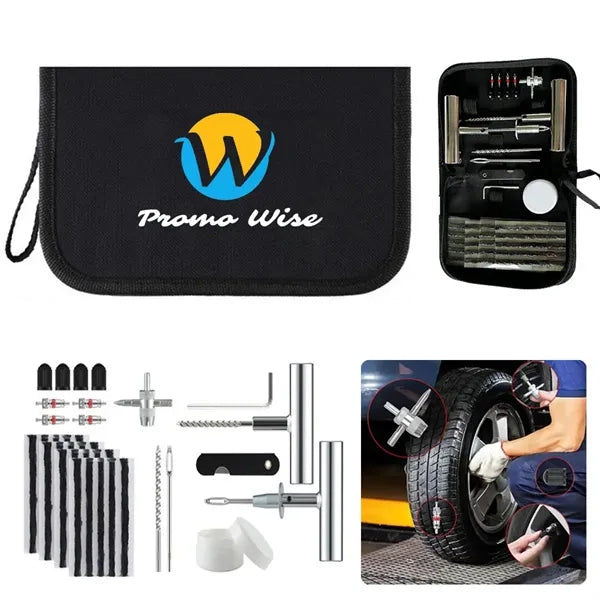 All-in-One Professional Emergency Tire Repair Plug Tools Kit