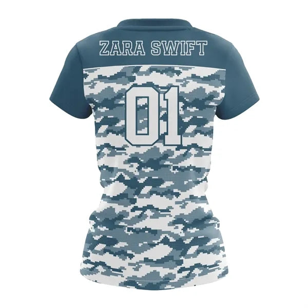 Women's Sublimation Flag Football Jersey - Butterfly Mesh
