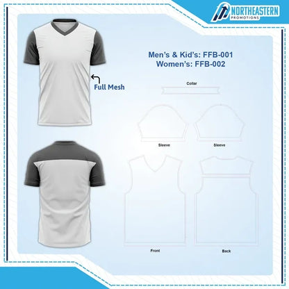 Women's Sublimation Flag Football Jersey - Butterfly Mesh