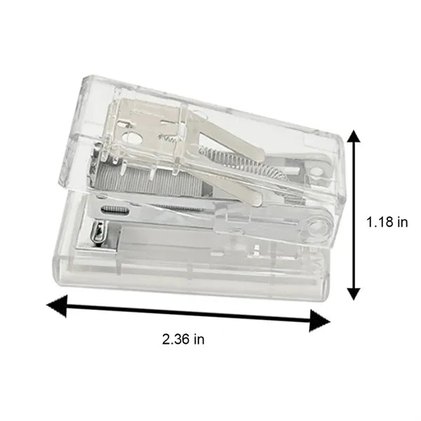Transparent Color Mini Portable High Appearance Stapler