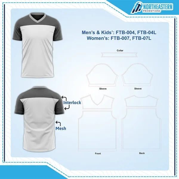 Men's & Kids' Lightweight Sublimation Football Fanwear