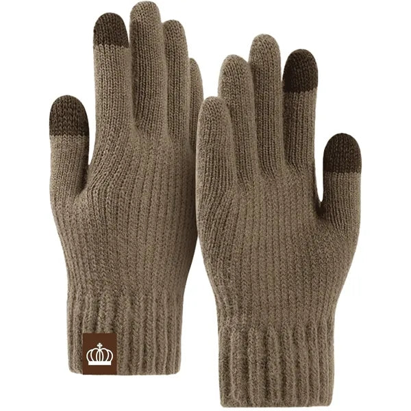 Adult Stretch Ribbed Gloves with Sensitive Touch and Custom