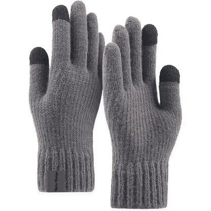 Adult Stretch Ribbed Gloves with Sensitive Touch and Custom