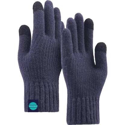 Adult Stretch Ribbed Gloves with Sensitive Touch and Custom