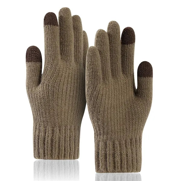Adult Stretch Ribbed Gloves with Sensitive Touch and Custom