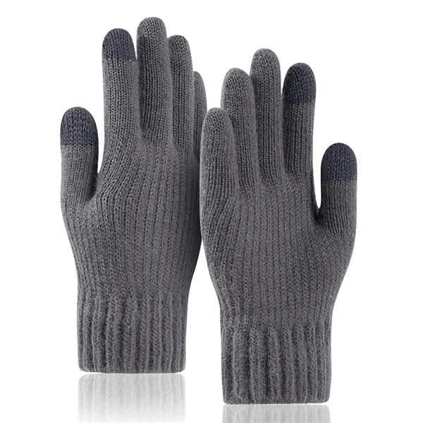 Adult Stretch Ribbed Gloves with Sensitive Touch and Custom