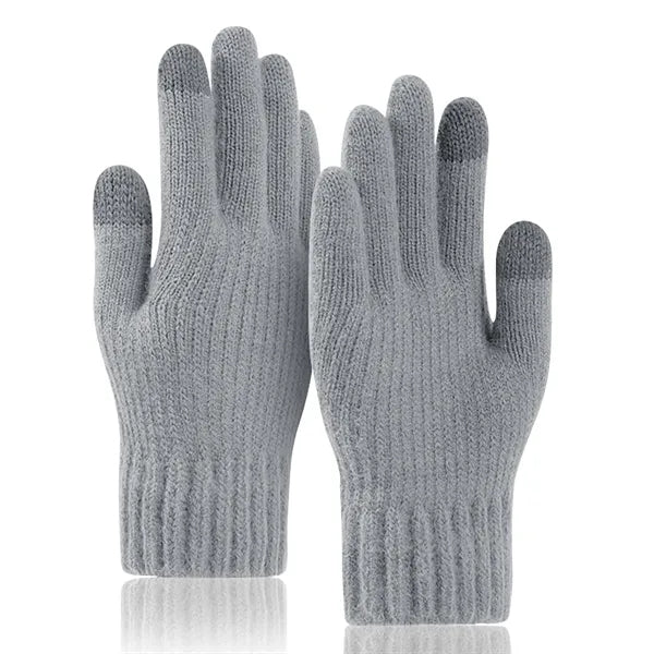 Adult Stretch Ribbed Gloves with Sensitive Touch and Custom