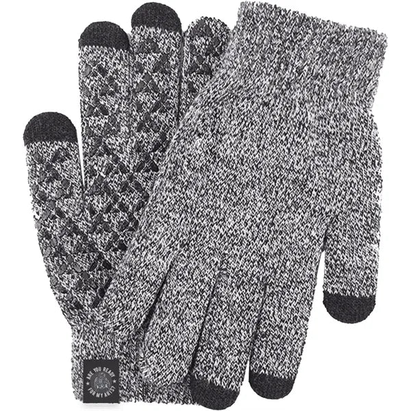 Adult Stretch Ribbed Gloves with Sensitive Touch, Non-Slip