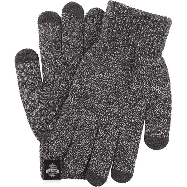 Adult Stretch Ribbed Gloves with Sensitive Touch, Non-Slip
