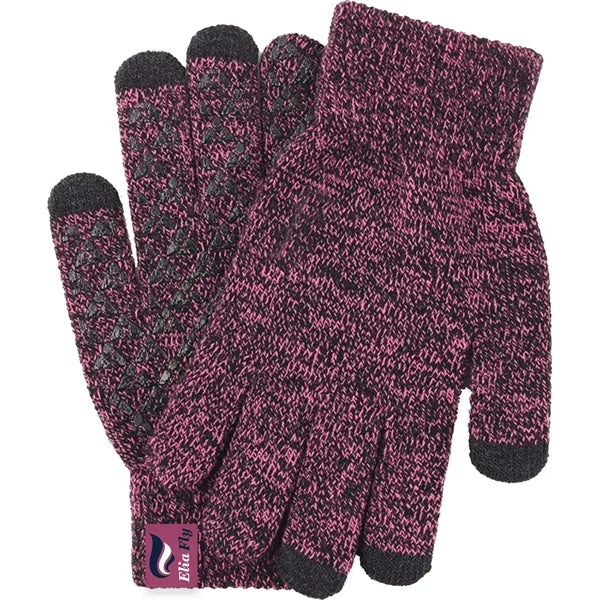 Adult Stretch Ribbed Gloves with Sensitive Touch, Non-Slip