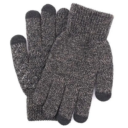 Adult Stretch Ribbed Gloves with Sensitive Touch, Non-Slip