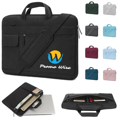 Lightweight Multi-Pocket Laptop Bag with Adjustable Strap