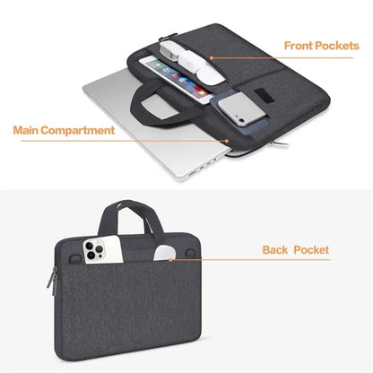 Lightweight Multi-Pocket Laptop Bag with Adjustable Strap
