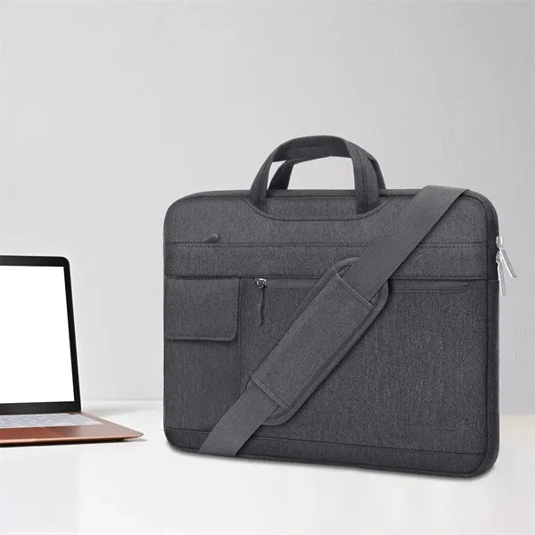 Lightweight Multi-Pocket Laptop Bag with Adjustable Strap