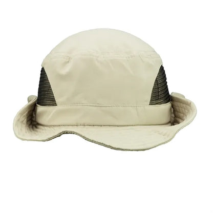 Mesh-Panel Polyester Foldable Bucket Hat
