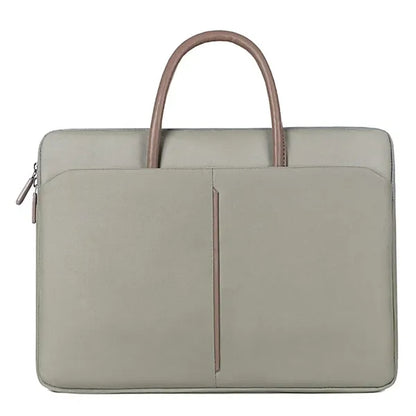PU Leather Durable Shockproof Waterproof Laptop Tote Bag