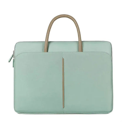 PU Leather Durable Shockproof Waterproof Laptop Tote Bag