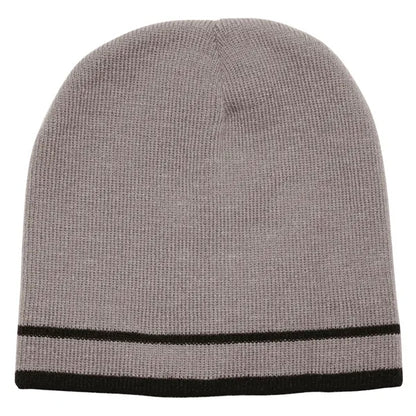 Double Stripe Knit Beanie - Acrylic Design