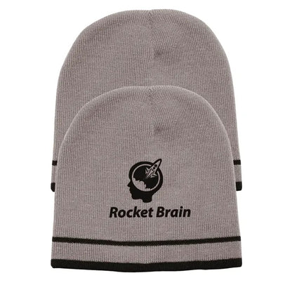 Double Stripe Knit Beanie - Acrylic Design
