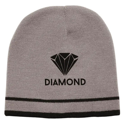 Double Stripe Knit Beanie - Acrylic Design
