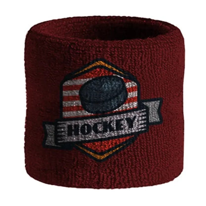 Sports Wristband with Custom Woven Patch