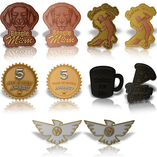 Zinc Alloy Lapel Pin with Dual Plating
