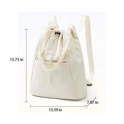 Lightweight Drawstring Durable Versatile Dual-Use Backpack