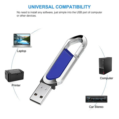 8 GB Durable Compact High-Speed Metal Flash Drive Keychain