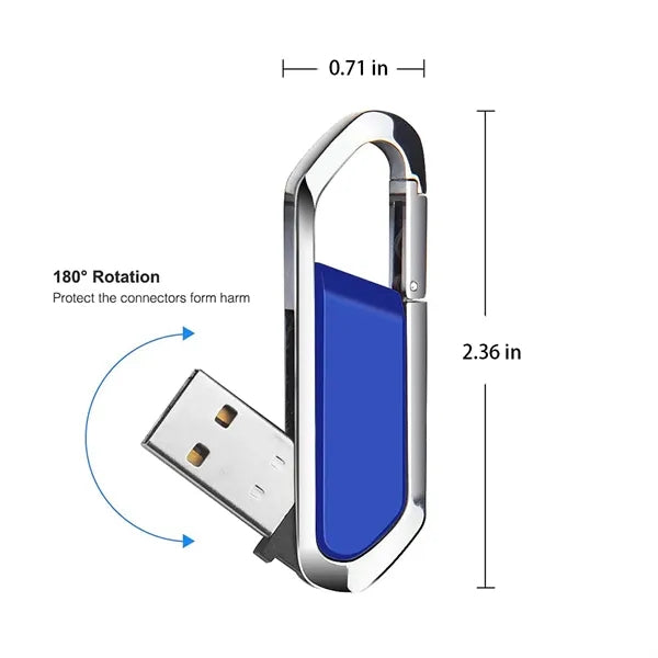 8 GB Durable Compact High-Speed Metal Flash Drive Keychain