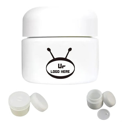 3.4Oz White Plastic Lotion Cream Jar Dispensers