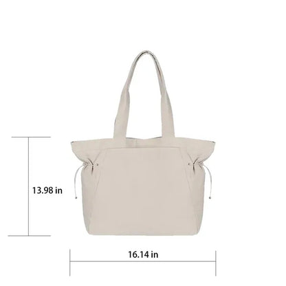 Lightweight Waterproof Tote Bag with Adjustable Side-Cinch
