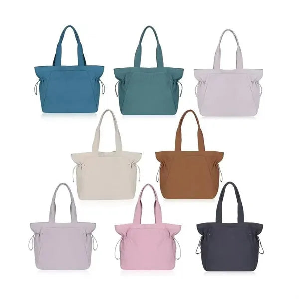 Lightweight Waterproof Tote Bag with Adjustable Side-Cinch