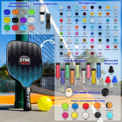 Glass Fiber Pickleball Set w/ Zipper Bag - Adult