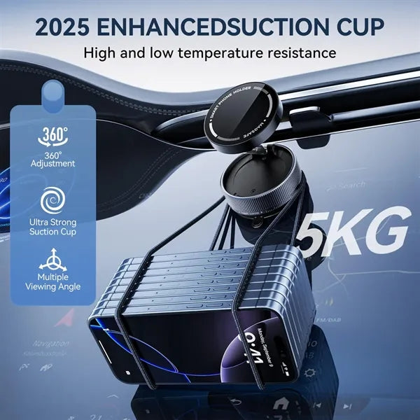 Stable Twist-Lock Suction Full Rotation Car Phone Mount